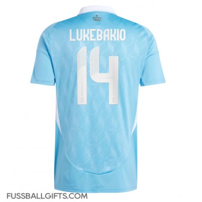 Belgien Dodi Lukebakio #14 Fußballbekleidung Auswärtstrikot EM 2024 Kurzarm Belgien Dodi Lukebakio #14 Fußballbekleidung Auswärtstrikot EM 2024 Kurzarm